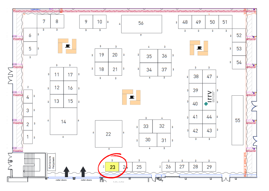  IRRV Annual Conference & Exhibition floor map stand 23