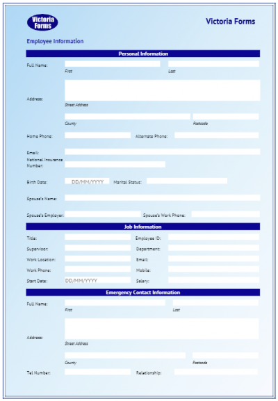 Recruitment Staffing Agencies – Victoria Forms